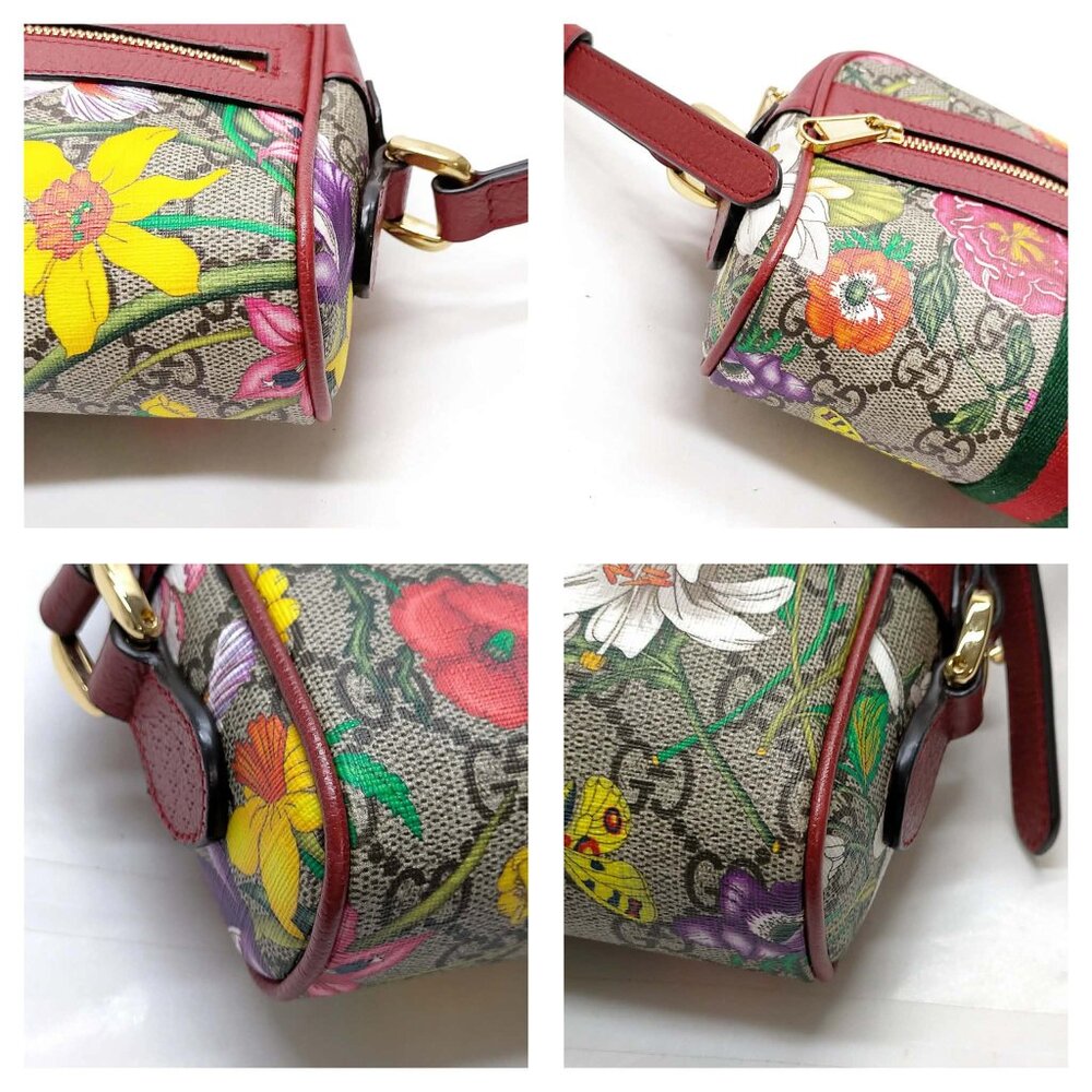 Authentic Gucci Sherry Line Red PVC Crossbody Bag mn568-022626 - Picture 9 of 16